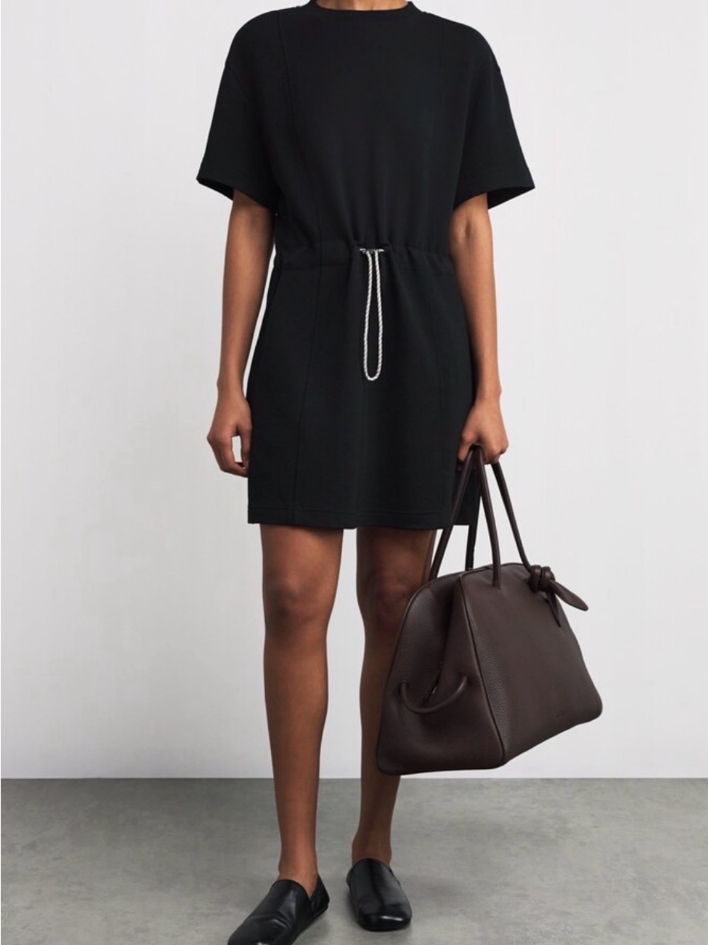Varley Maple Dress 2.0 Doublesoft Black Mini Dress Size Small Like New